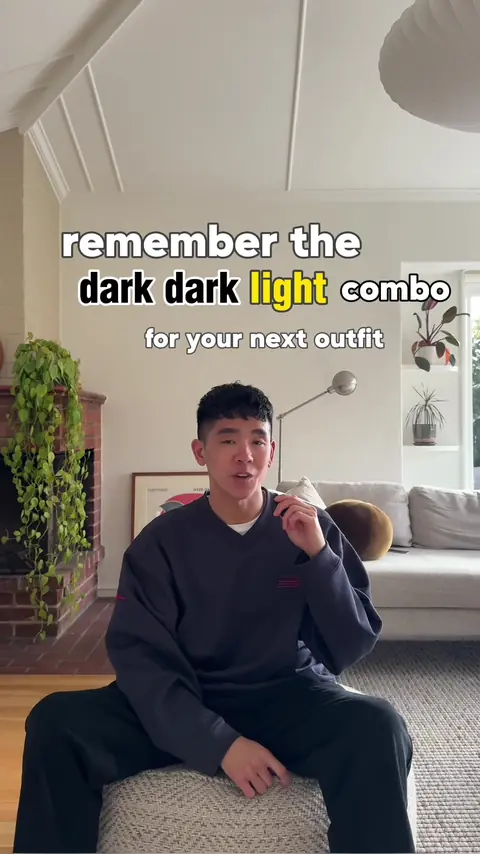 video cover: “dark dark light” — an easy outfit color combo to remember