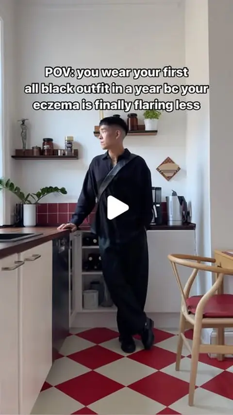 video cover: i finally got to wear an all-black outfit today and i was so happy
