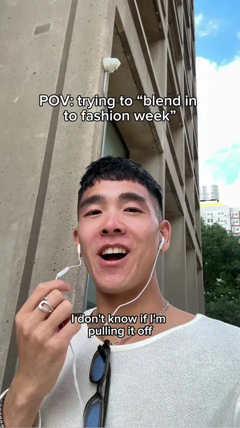 video cover: trying to blend into new york fashion week (heartfelt details below)
