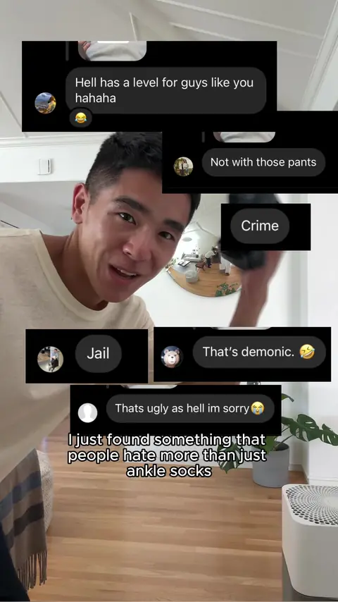 video cover: do u understand the ankle sock hate?? i just had to do laundry ok 🥲
