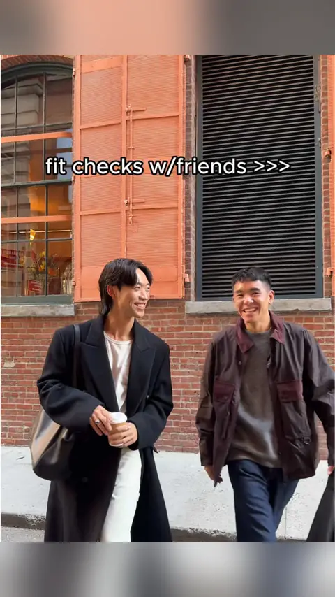 video cover: fit checks with friends >>> fit checks alone