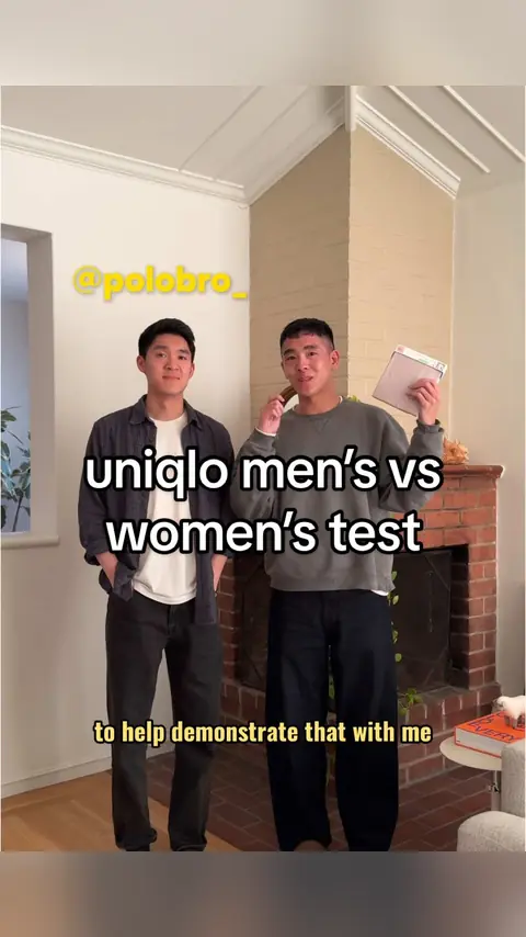 video cover: testing both the men’s and women’s uniqlo heattech shirts on @polobro_