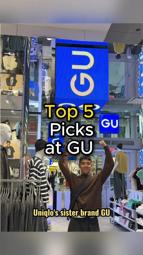 video cover: finding the top 5 clothing items at @gu_usa_official