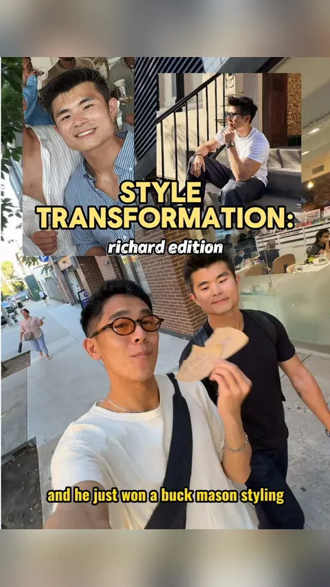 video cover: styling my friend richard in 3 looks he’s never tried before at @buckmason!