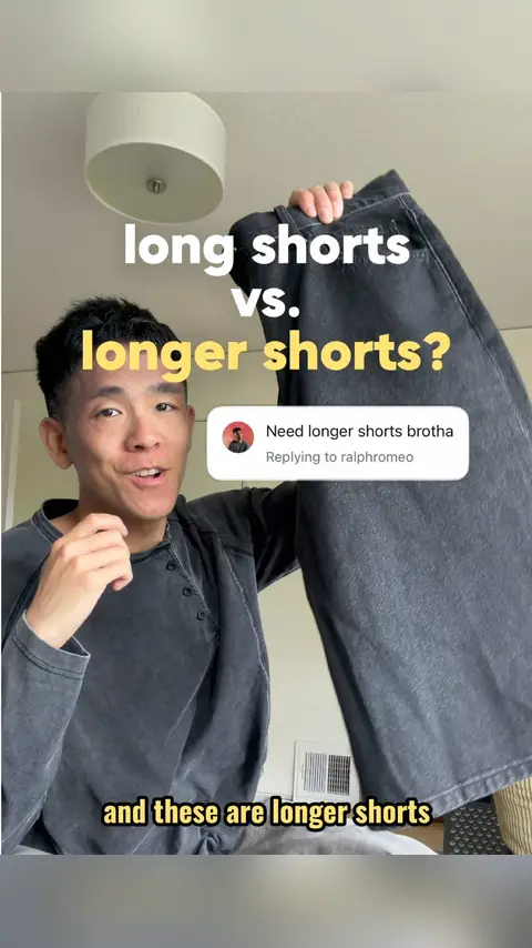 video cover: apparently 11 inches is not long enough so we’re comparing it to 13 inch inseam shorts!