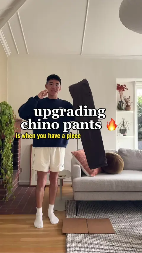 video cover: upgrading some old chinos with the wide fit chinos from the uniqlo u collection