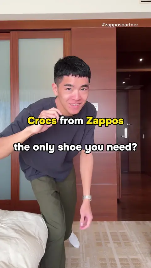 video cover: are @Crocs the only shoe you need? i got mine from Zappos and built an outfit with them…