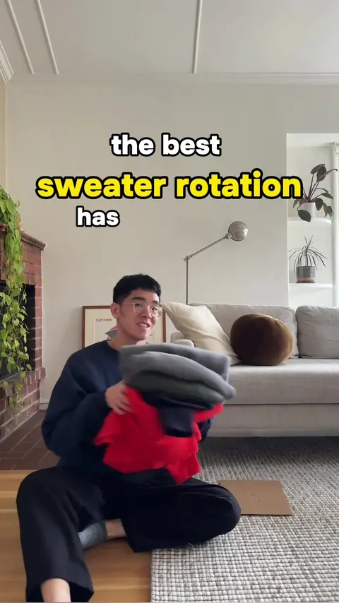 video cover: the best sweater rotation / collection you need