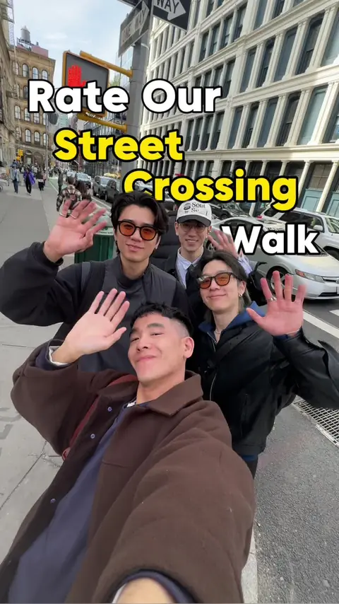 video cover: rate our catwalk / street crossing in nyc