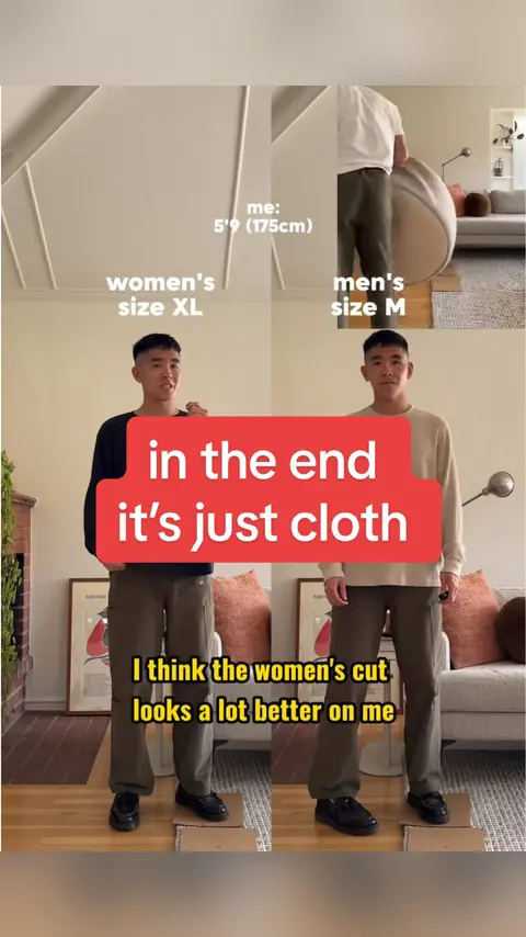 video cover: shop at the whole store not just one gender’s side of it! @UNIQLO USA