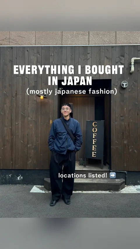 video cover: everything i bought in japan, as a guy who likes fashion